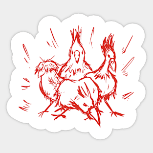 The Bad Birds (Red) Sticker